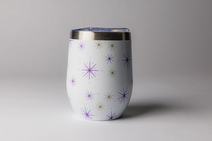 Mahjong Wine Tumbler – 12 oz Insulated Stemless Cup