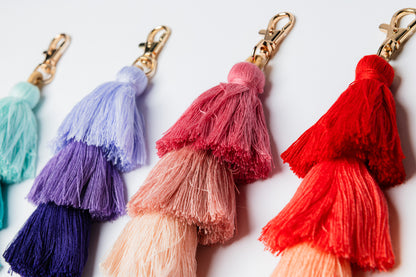 Layered Tassel Bag Charm