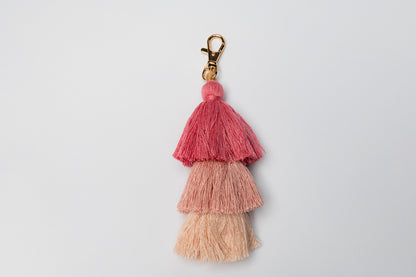 Layered Tassel Bag Charm