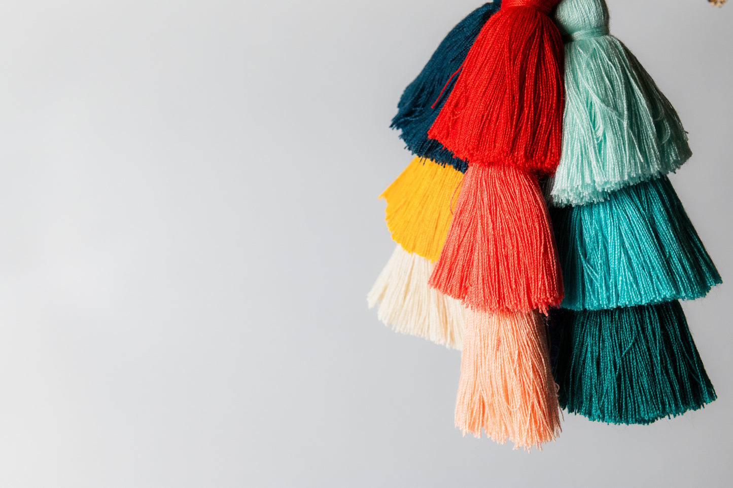 Layered Tassel Bag Charm
