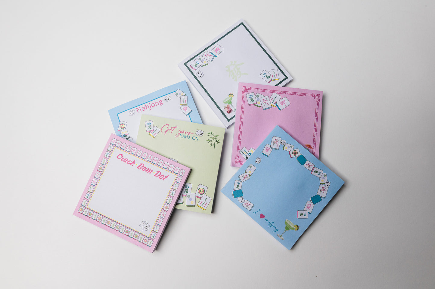 Mahjong Sticky Notes - Set of 6